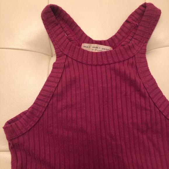 urban outfitters purple/pink crop top - Picture 3 of 5